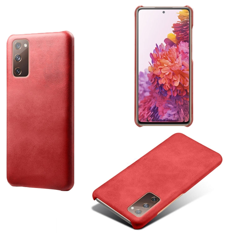 For Samsung Galaxy S20 FE Calf Texture  PC + PU Phone Case