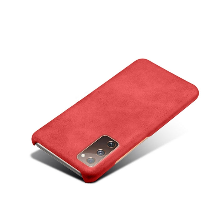 For Samsung Galaxy S20 FE Calf Texture  PC + PU Phone Case