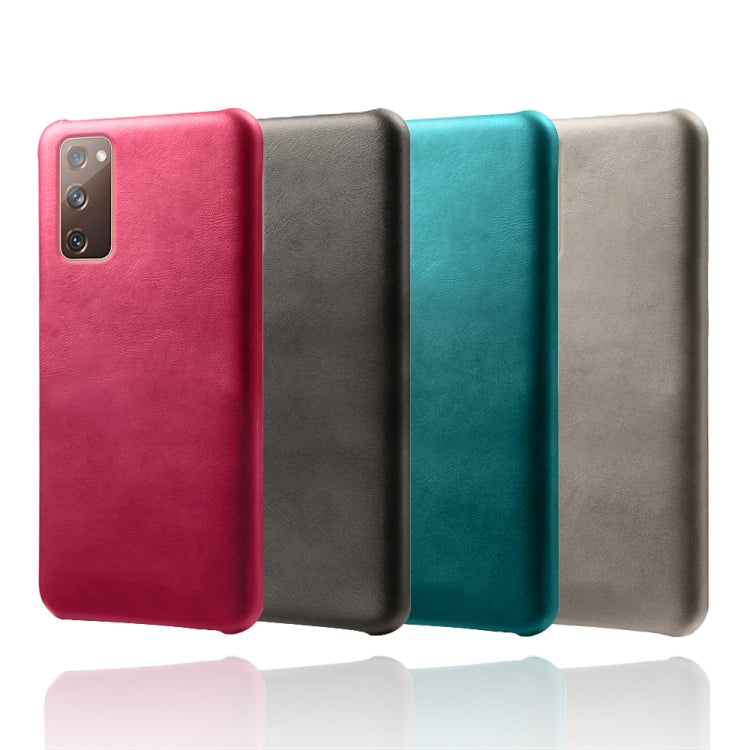 For Samsung Galaxy S20 FE Calf Texture  PC + PU Phone Case
