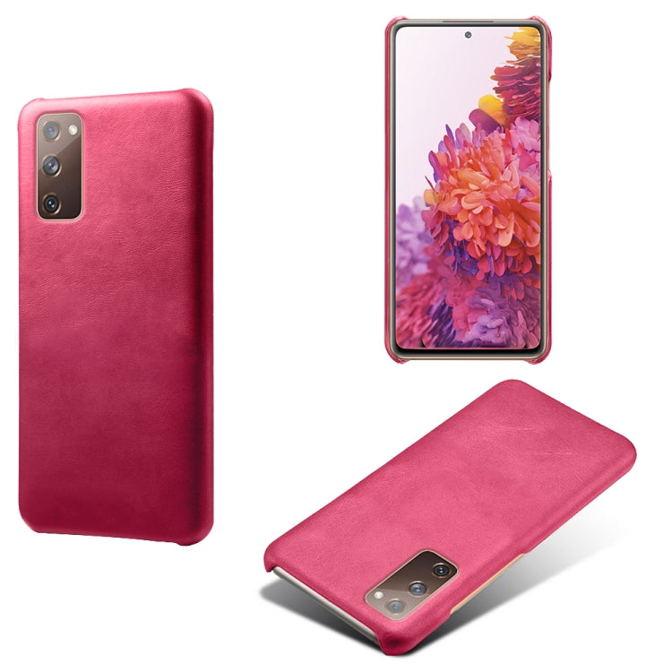 For Samsung Galaxy S20 FE Calf Texture  PC + PU Phone Case