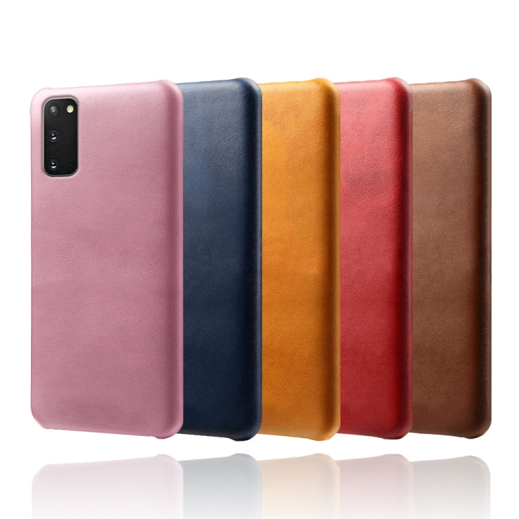 For Samsung Galaxy S20 Calf Texture  PC + PU Phone Case