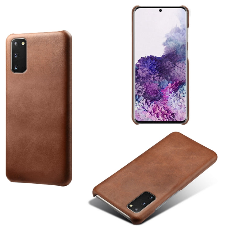 For Samsung Galaxy S20 Calf Texture  PC + PU Phone Case