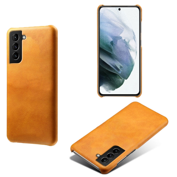 For Samsung Galaxy S21 FE Calf Texture  PC + PU Phone Case