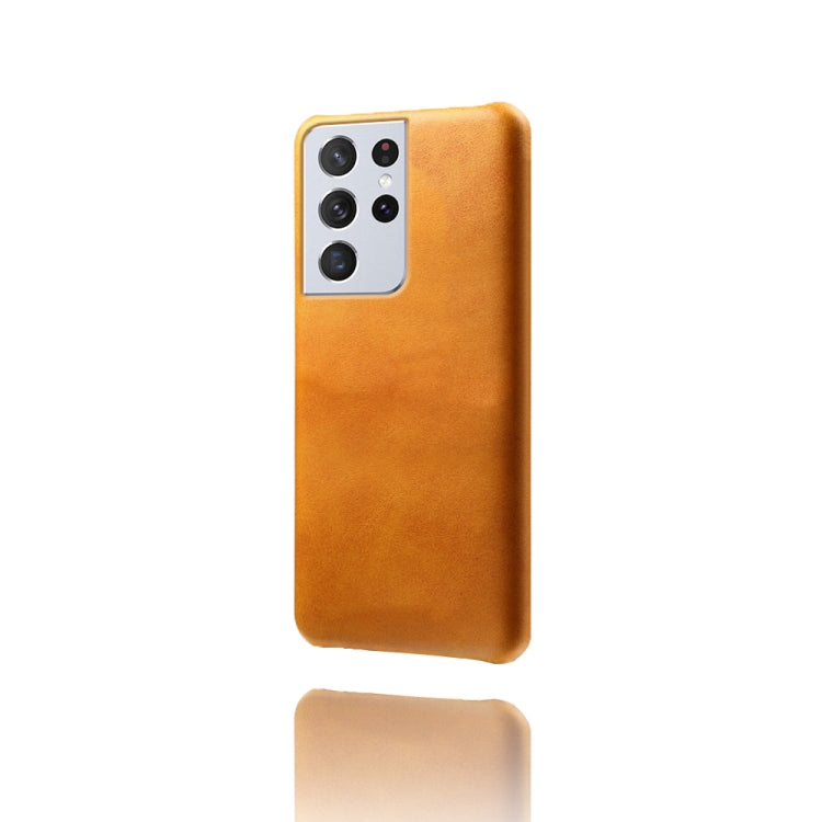 For Samsung Galaxy S21 Ultra 5G Calf Texture  PC + PU Phone Case