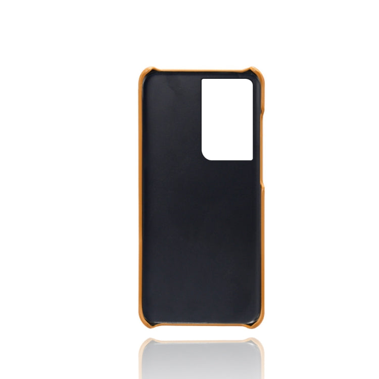For Samsung Galaxy S21 Ultra 5G Calf Texture  PC + PU Phone Case