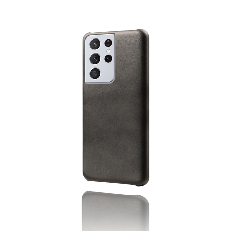 For Samsung Galaxy S21 Ultra 5G Calf Texture  PC + PU Phone Case