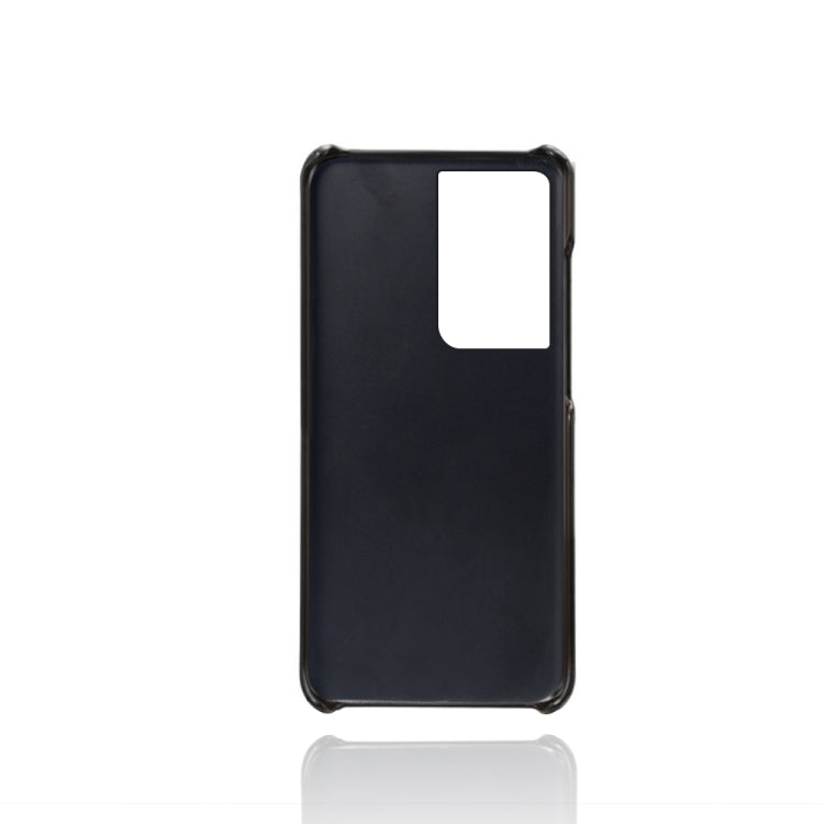 For Samsung Galaxy S21 Ultra 5G Calf Texture  PC + PU Phone Case