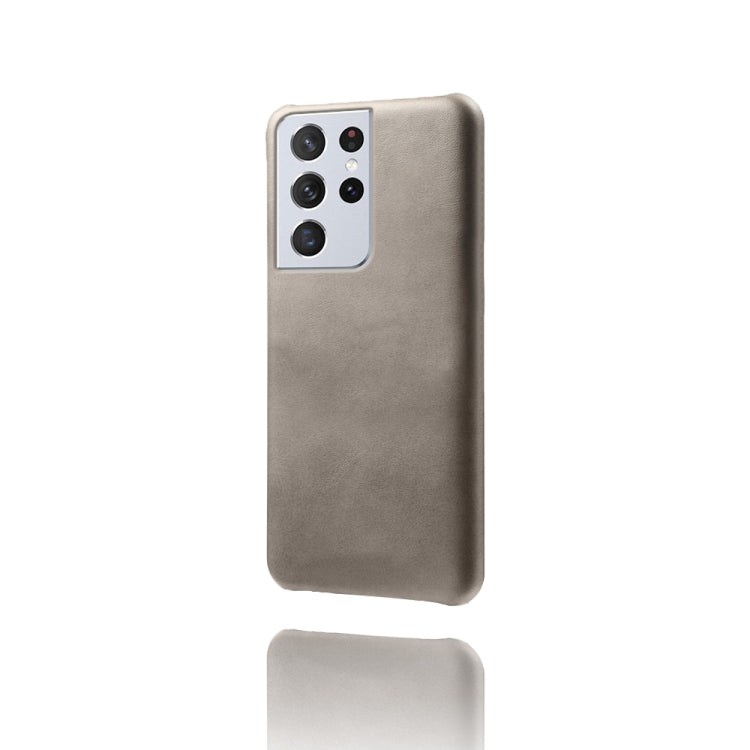 For Samsung Galaxy S21 Ultra 5G Calf Texture  PC + PU Phone Case