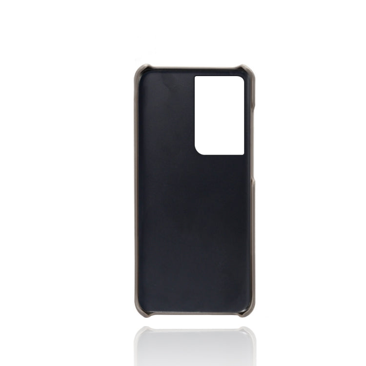 For Samsung Galaxy S21 Ultra 5G Calf Texture  PC + PU Phone Case