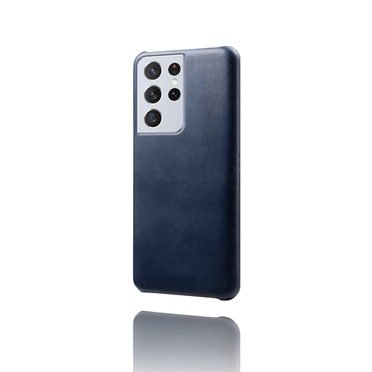 For Samsung Galaxy S21 Ultra 5G Calf Texture  PC + PU Phone Case