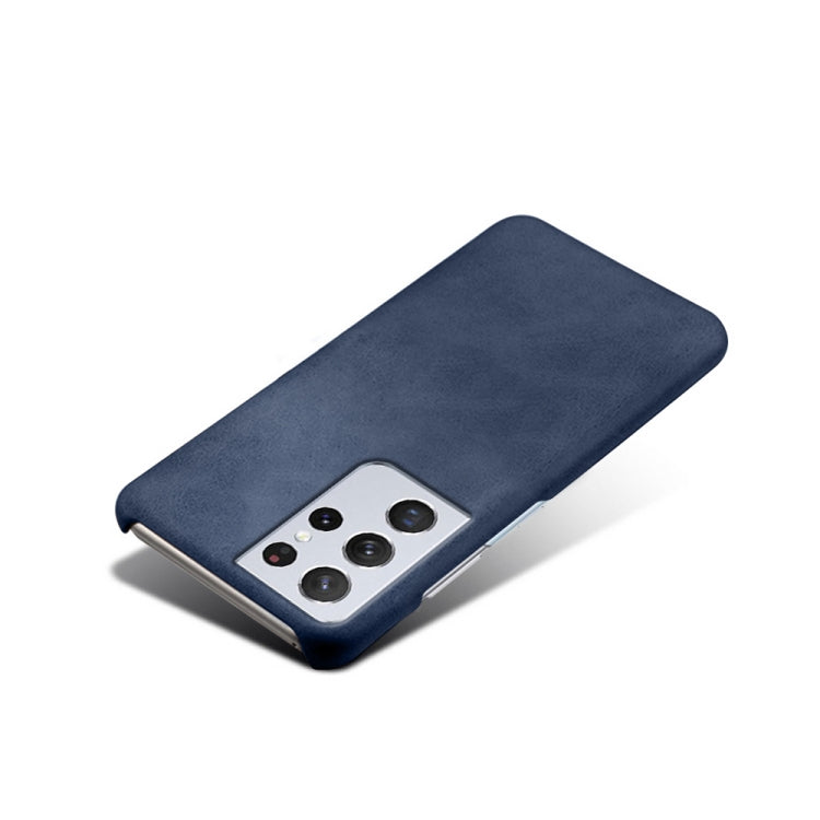 For Samsung Galaxy S21 Ultra 5G Calf Texture  PC + PU Phone Case