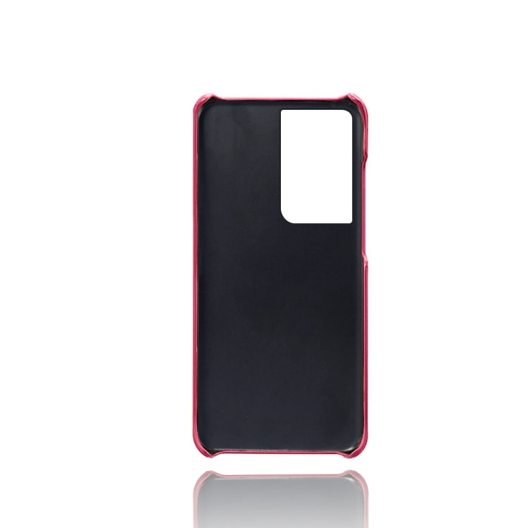 For Samsung Galaxy S21 Ultra 5G Calf Texture  PC + PU Phone Case