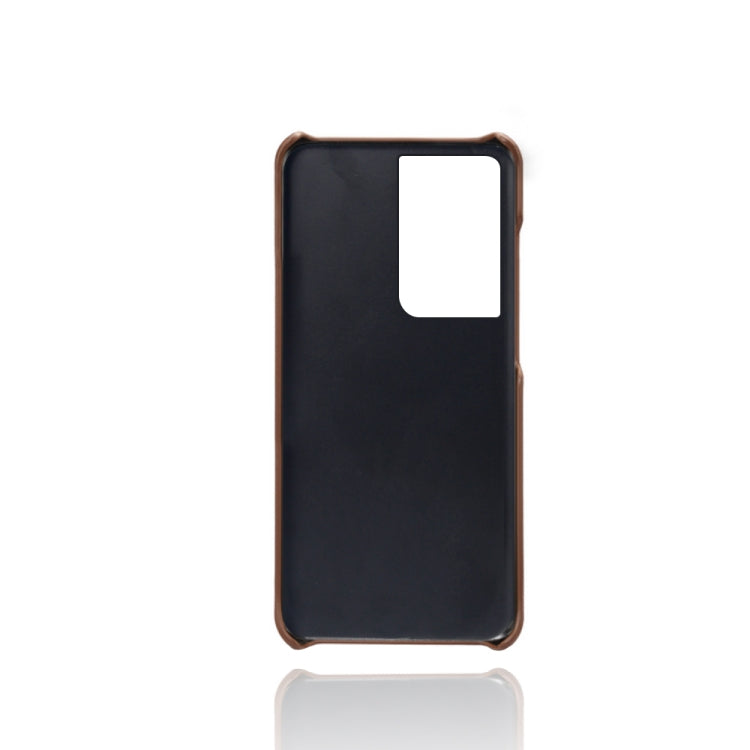 For Samsung Galaxy S21 Ultra 5G Calf Texture  PC + PU Phone Case