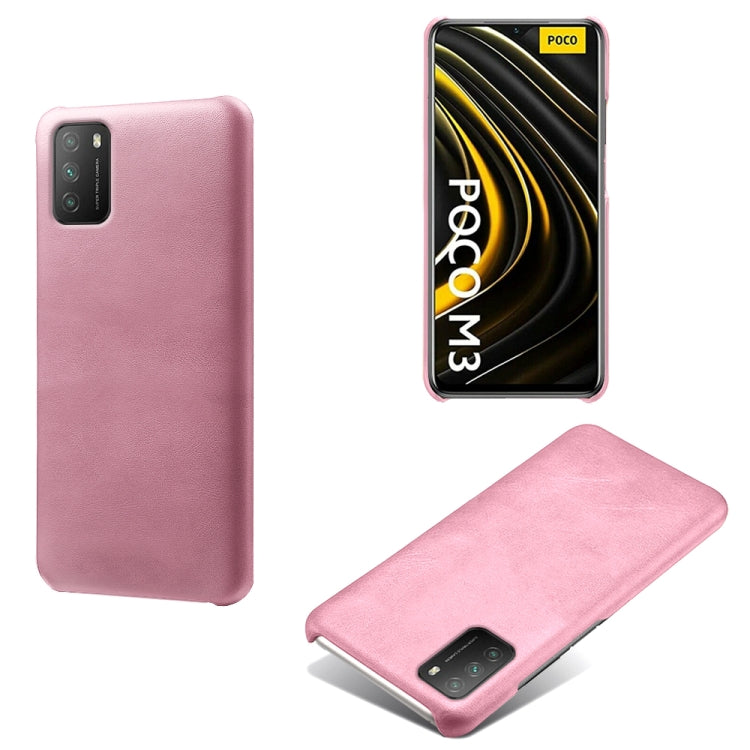 For Xiaomi Poco M3 Calf Texture PC + PU Phone Case