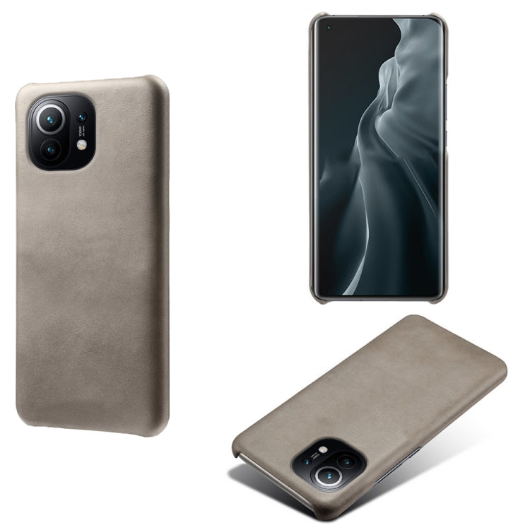 For Xiaomi Mi 11 Calf Texture PC + PU Phone Case
