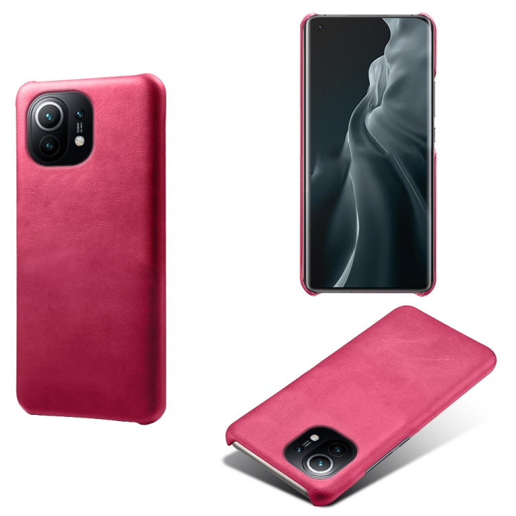 For Xiaomi Mi 11 Calf Texture PC + PU Phone Case