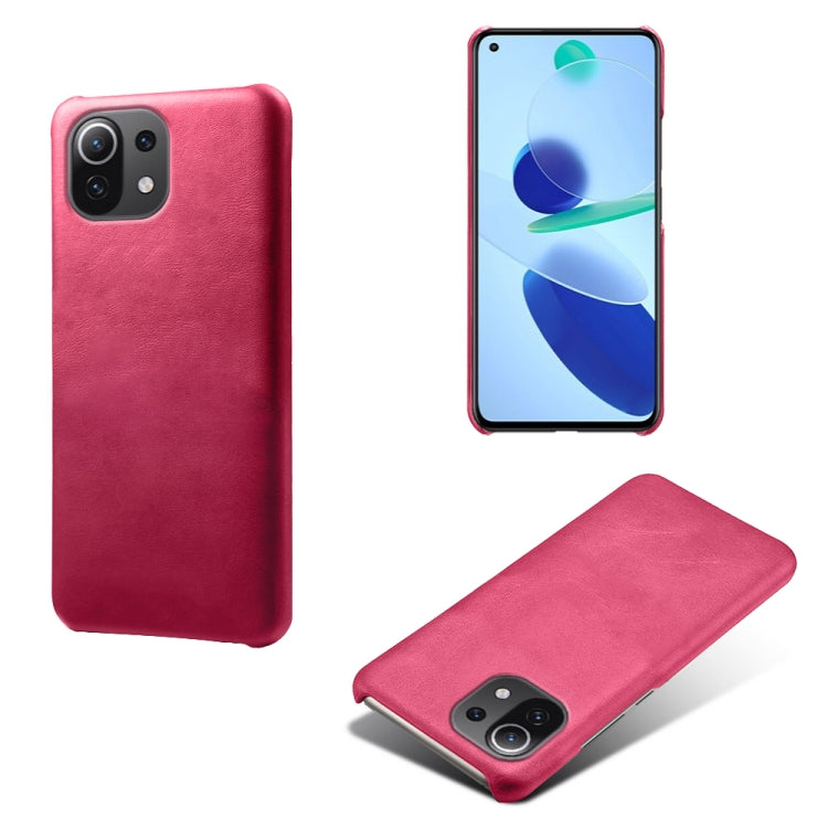 For Xiaomi Mi 11 Lite 5G Calf Texture PC + PU Phone Case