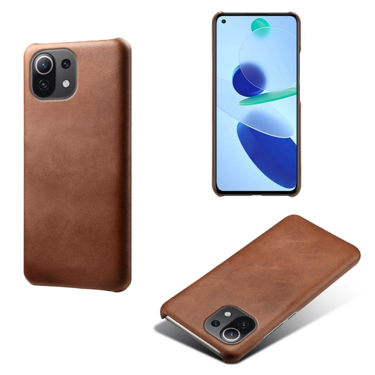 For Xiaomi Mi 11 Lite 5G Calf Texture PC + PU Phone Case