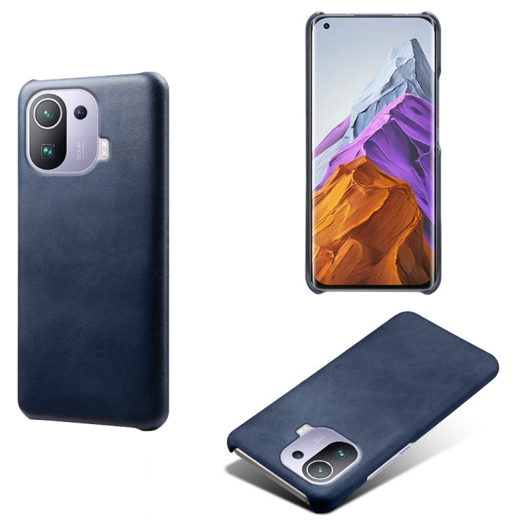 For Xiaomi Mi 11 Pro Calf Texture PC + PU Phone Case