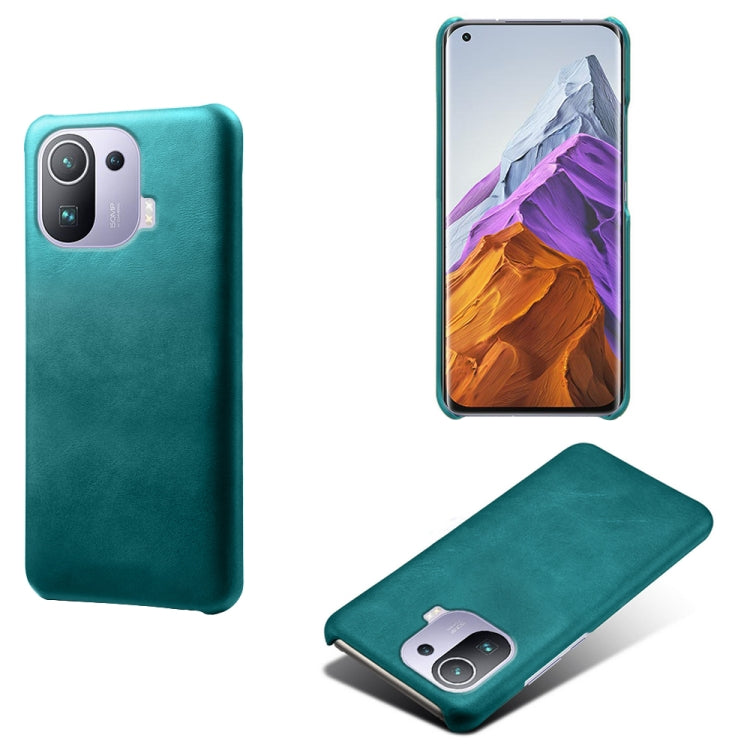 For Xiaomi Mi 11 Pro Calf Texture PC + PU Phone Case