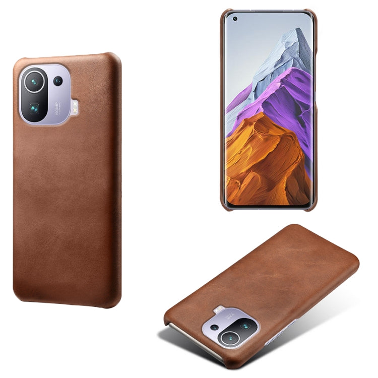 For Xiaomi Mi 11 Pro Calf Texture PC + PU Phone Case