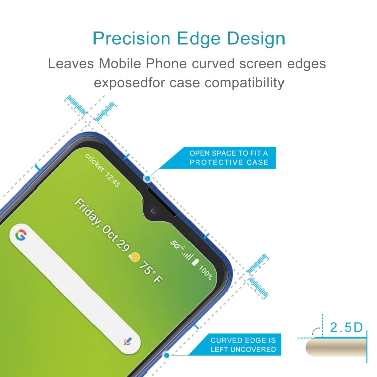 10 PCS 0.26mm 9H 2.5D Tempered Glass Film For Cricket Dream 5G