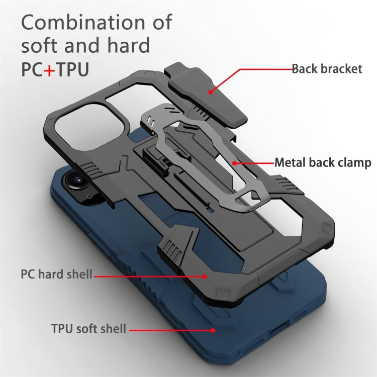 For iPhone 13 Pro Machine Armor Warrior PC + TPU Phone Case