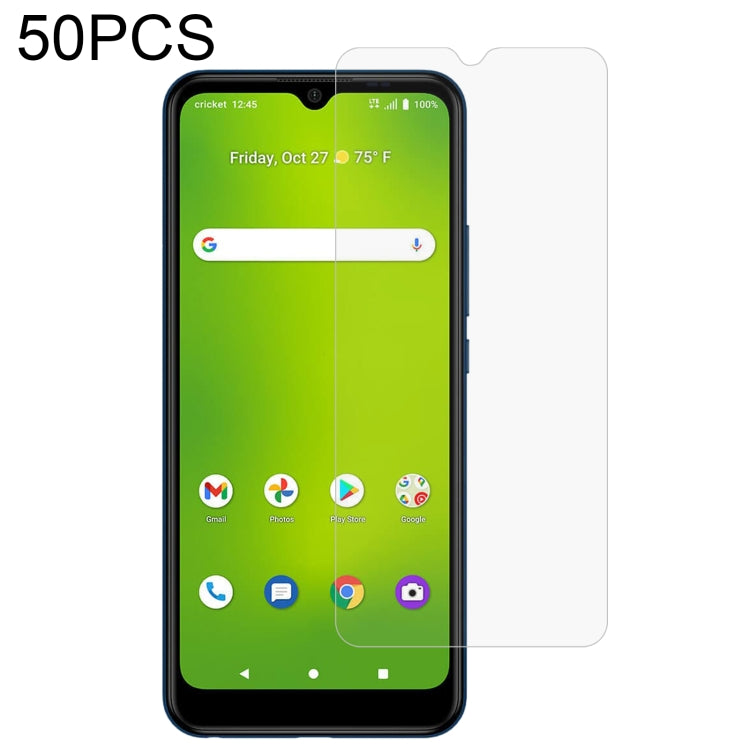 50 PCS 0.26mm 9H 2.5D Tempered Glass Film For Cricket Icon 3