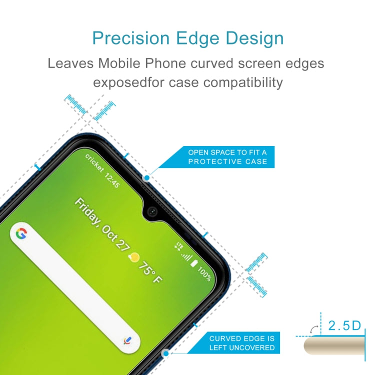 50 PCS 0.26mm 9H 2.5D Tempered Glass Film For Cricket Icon 3