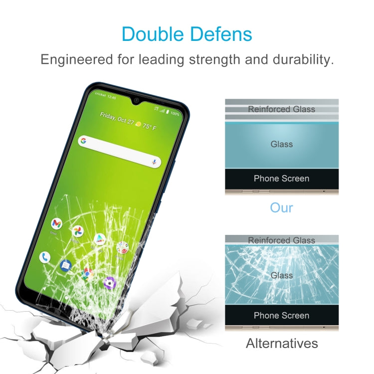 50 PCS 0.26mm 9H 2.5D Tempered Glass Film For Cricket Icon 3