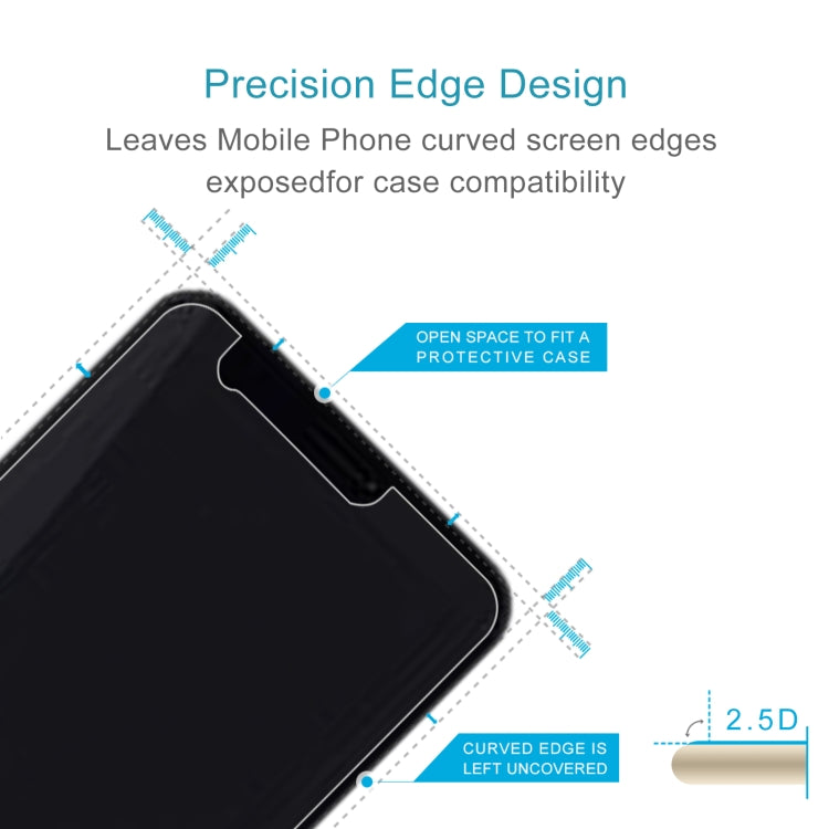 50 PCS 0.26mm 9H 2.5D Tempered Glass Film For Kyocera kddi au infobar xv