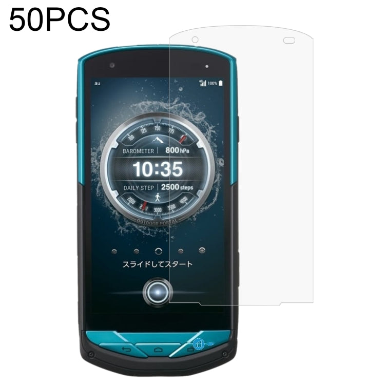 50 PCS 0.26mm 9H 2.5D Tempered Glass Film For Kyocera Torque G02 KYV35