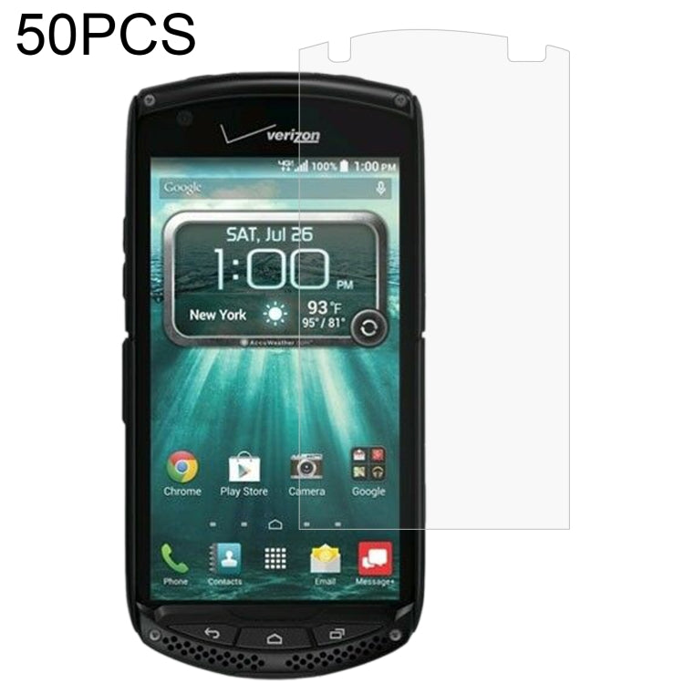50 PCS 0.26mm 9H 2.5D Tempered Glass Film For Kyocera Brigadier KYY24 TORQUE G01
