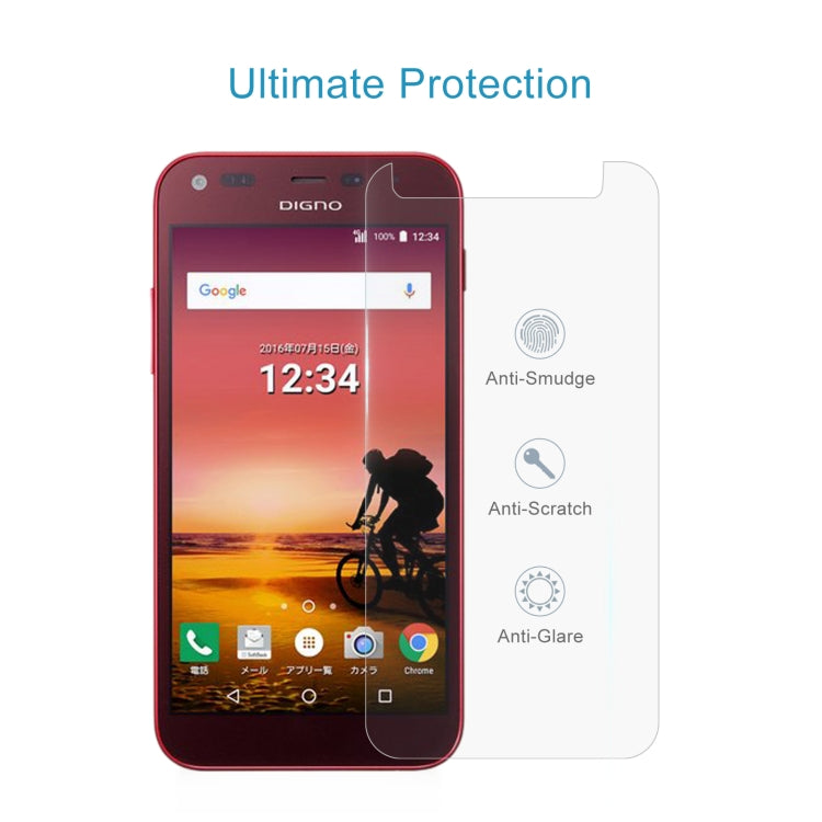 50 PCS 0.26mm 9H 2.5D Tempered Glass Film For Kyocera Digno F E 503KC