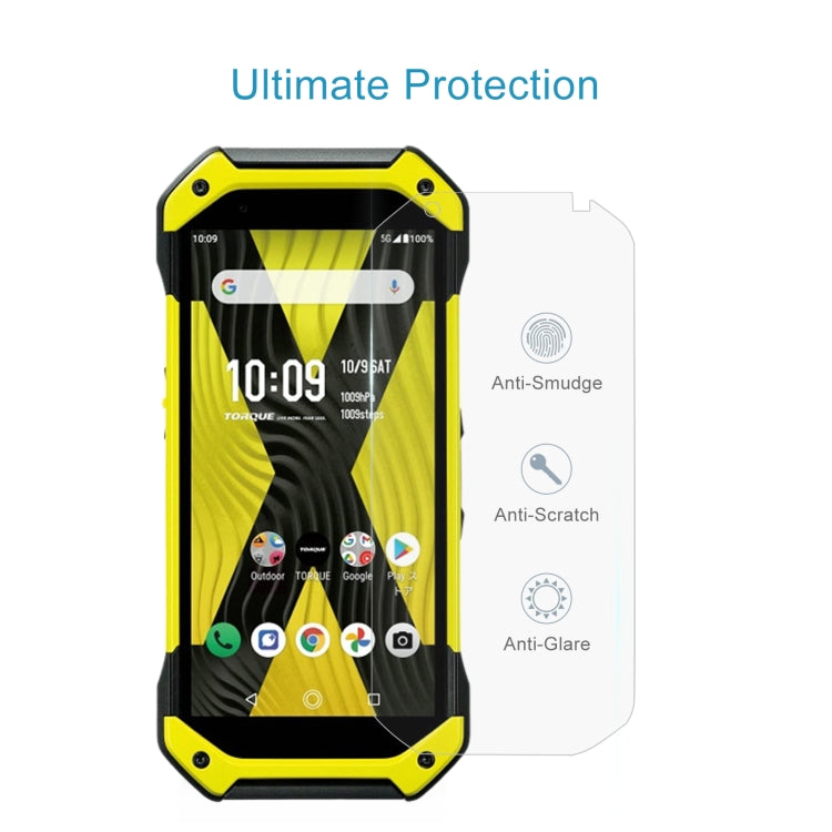 50 PCS 0.26mm 9H 2.5D Tempered Glass Film For Kyocera Torque G05