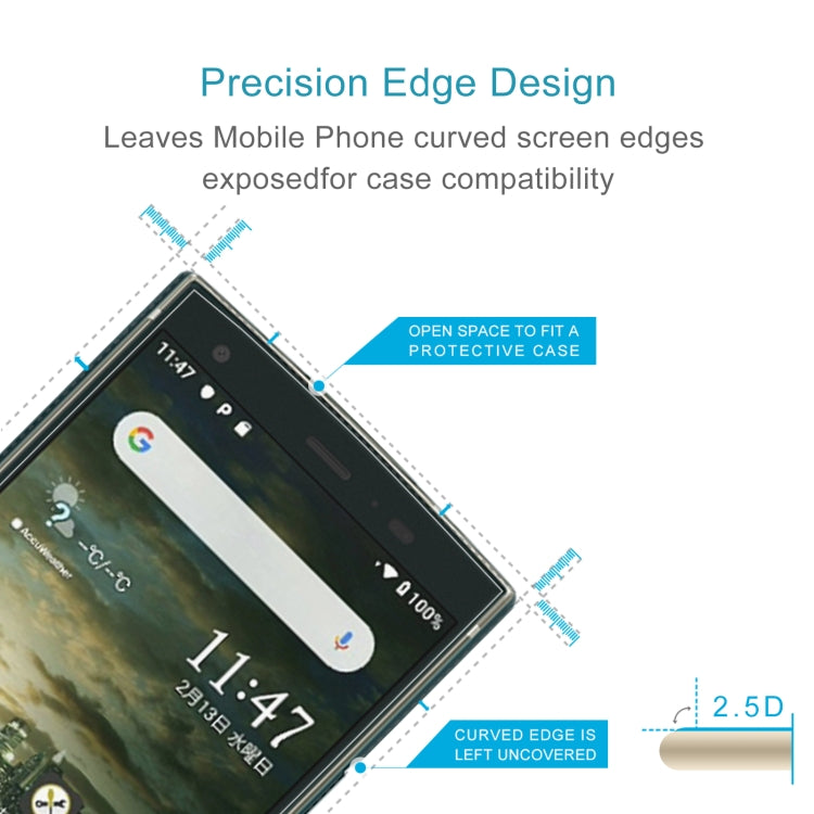 50 PCS 0.26mm 9H 2.5D Tempered Glass Film For Kyocera URBANO V04