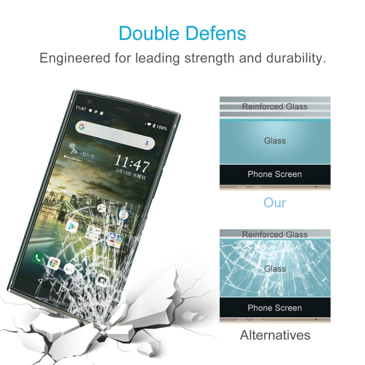 50 PCS 0.26mm 9H 2.5D Tempered Glass Film For Kyocera URBANO V04