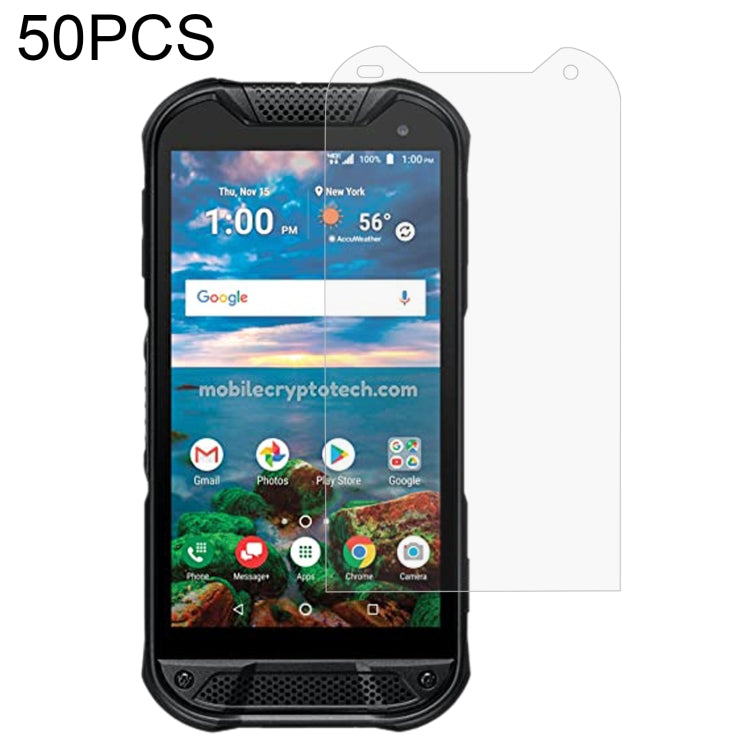 50 PCS 0.26mm 9H 2.5D Tempered Glass Film For Kyocera DuraForce Pro 2