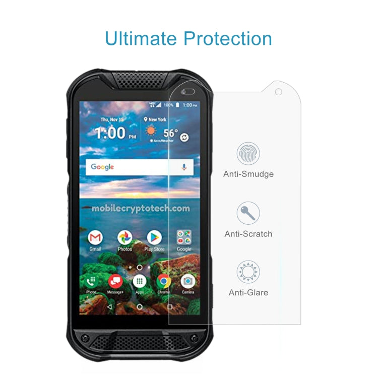 50 PCS 0.26mm 9H 2.5D Tempered Glass Film For Kyocera DuraForce Pro 2