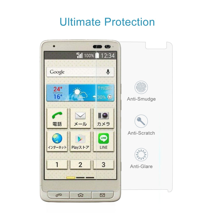 50 PCS 0.26mm 9H 2.5D Tempered Glass Film For Kyocera Basio KYV32