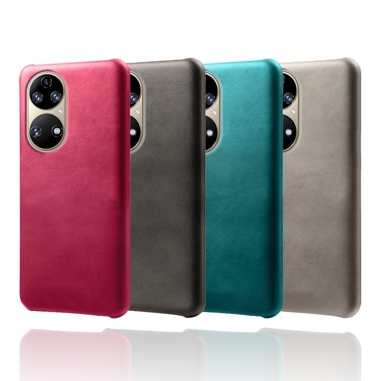 For Huawei P50 Calf Texture PC + PU Phone Case