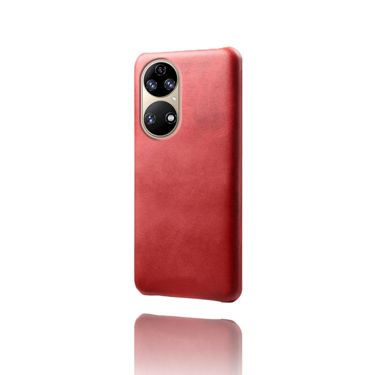 For Huawei P50 Calf Texture PC + PU Phone Case