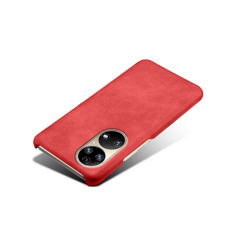 For Huawei P50 Calf Texture PC + PU Phone Case