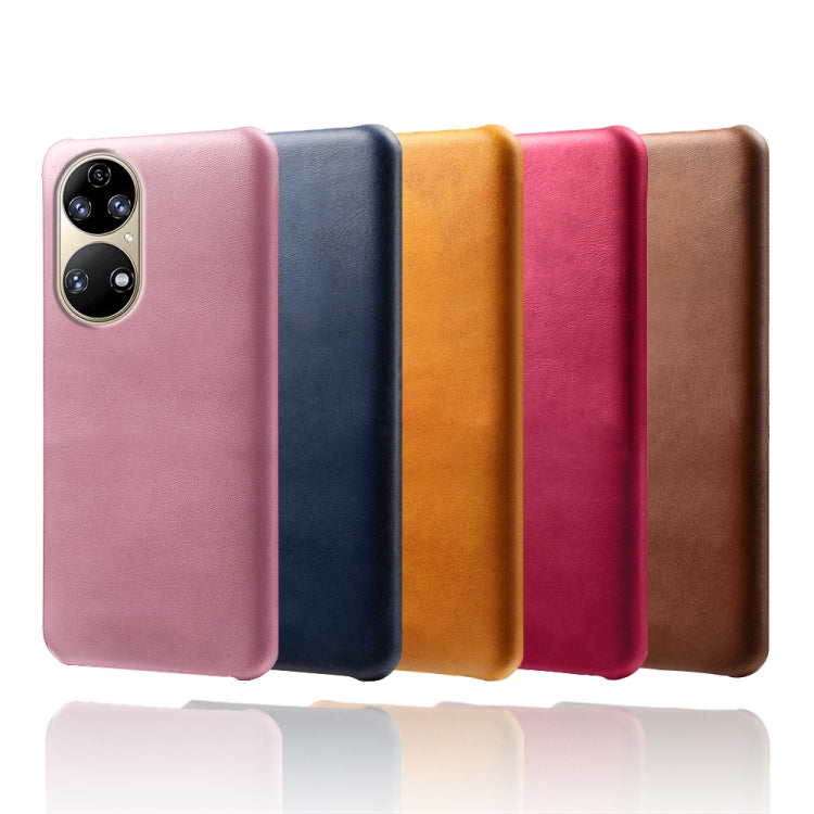 For Huawei P50 Calf Texture PC + PU Phone Case