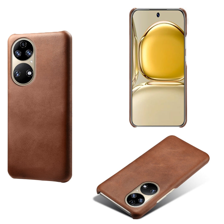For Huawei P50 Calf Texture PC + PU Phone Case