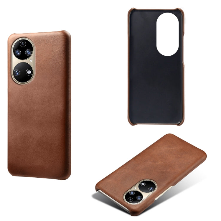 For Huawei P50 Calf Texture PC + PU Phone Case