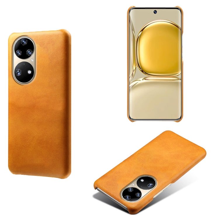 For Huawei P50 Pro Calf Texture PC + PU Phone Case