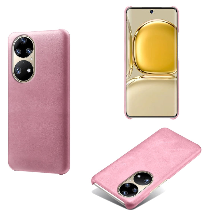 For Huawei P50 Pro Calf Texture PC + PU Phone Case