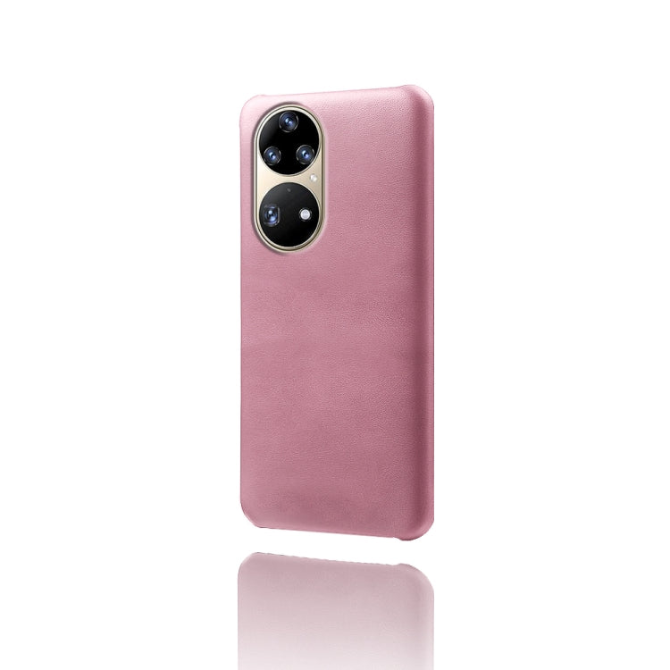 For Huawei P50 Pro Calf Texture PC + PU Phone Case