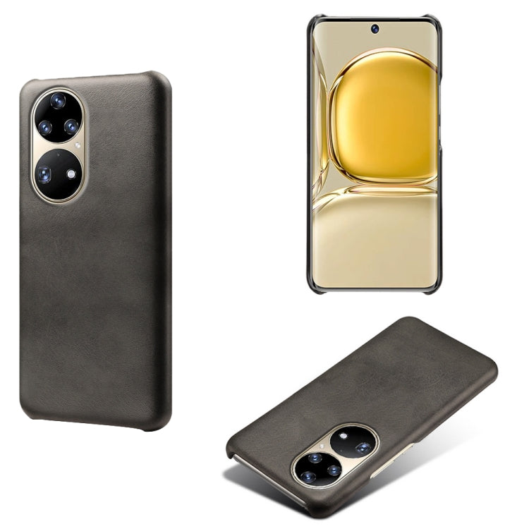For Huawei P50 Pro Calf Texture PC + PU Phone Case